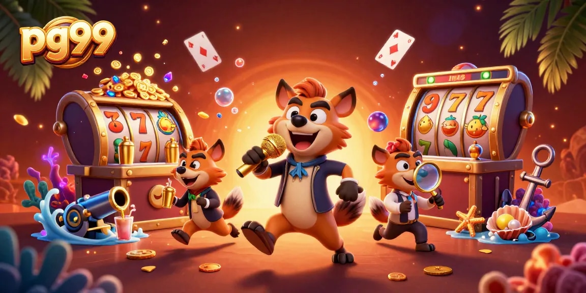 Experience thrilling wins at pg99's exciting comedy casino club with vibrant characters and jackpot moments.