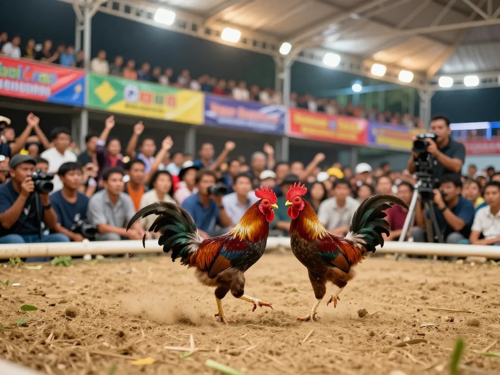 Witnessing a live đá gà trực tiếp event filled with excitement and intense competition.