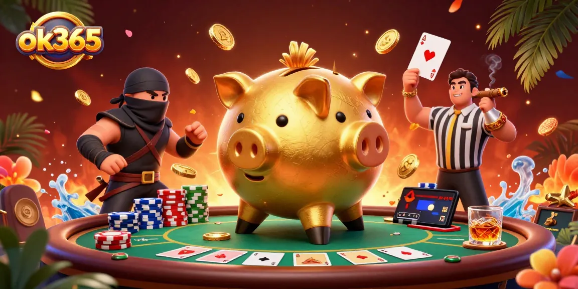 Engage with ok365's thrilling casino action featuring vibrant characters and dynamic gameplay