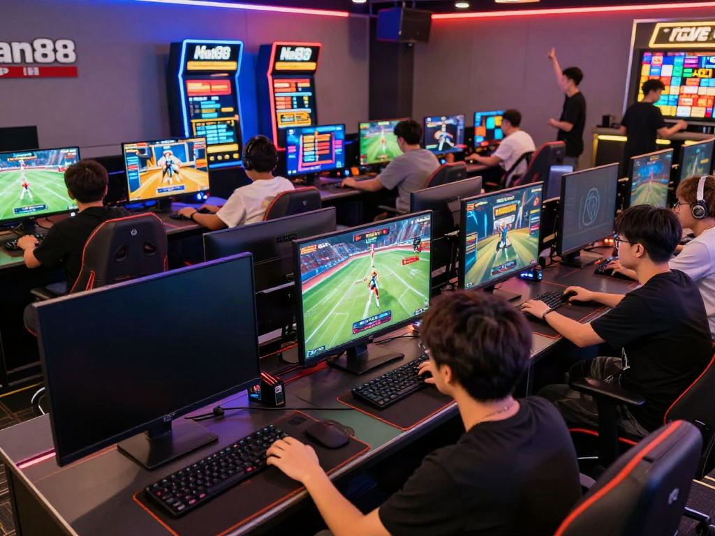 Engaging Man88 online gaming environment featuring diverse players enjoying sports betting and casino games.