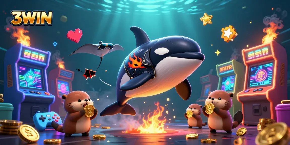 3WIN offers exciting underwater casino adventure with dynamic characters and vibrant gaming elements.