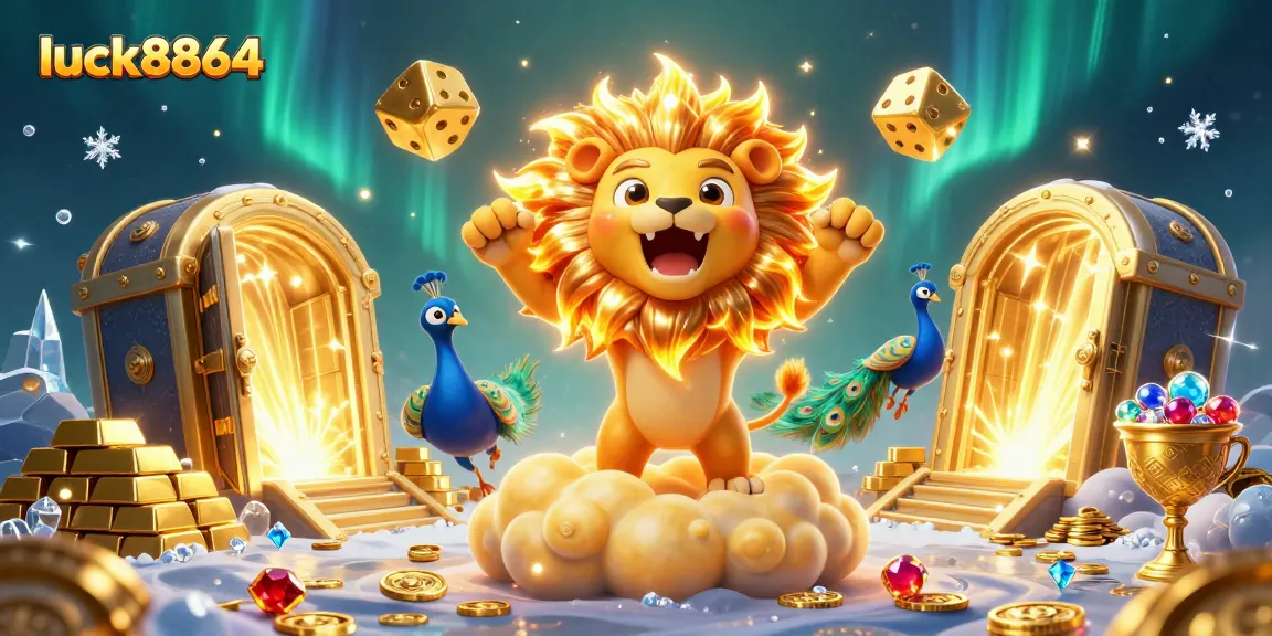 Engage in thrilling gameplay with luck8864's captivating casino scene featuring dynamic characters and elements.