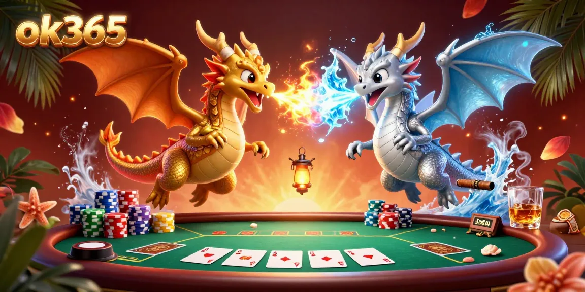 Engage in the thrill of the ok365 online casino with fierce dragon elements and poker action.