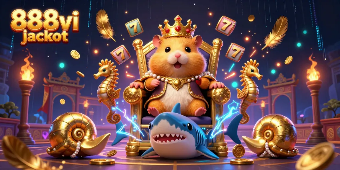 Experience the thrill of 888vi jackpot with golden hamster king and exciting game elements.