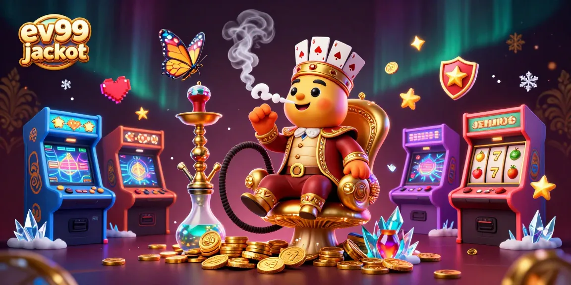Experience the excitement of the ev99 jackpot with vibrant gaming visuals and a charismatic caterpillar character.